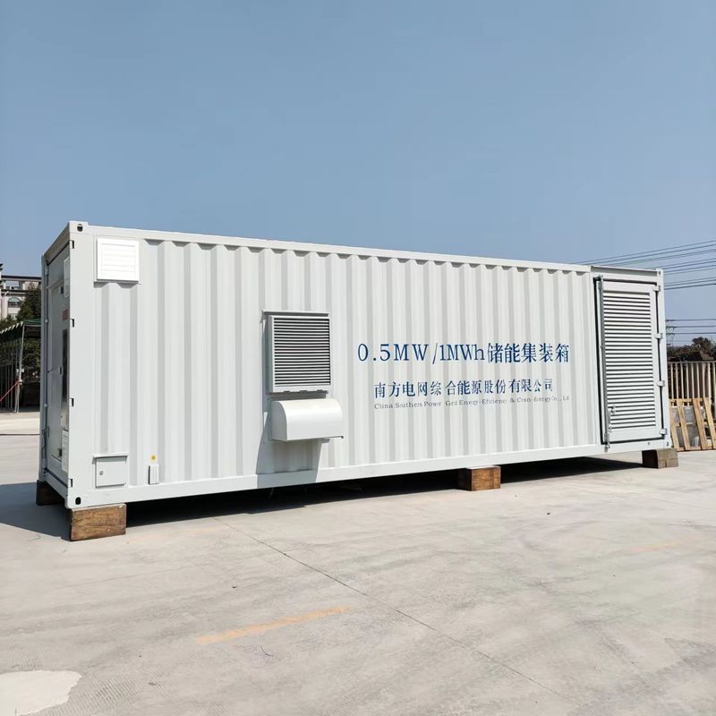 500KW 1mw Sistema de almacenamiento de baterías de litio al aire libre Energía eólica solar Invertidor híbrido Central eléctrica de microrredes para Ind