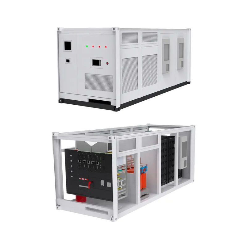 ESS 10 años Tiempo de vida Batería exterior 1MWh 5MWh 10MWh 20ft 40ft Contenedor Sistema de almacenamiento de energía con batería solar