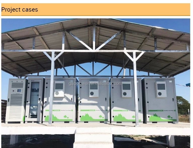 ESS 10 años Tiempo de vida Batería exterior 1MWh 5MWh 10MWh 20ft 40ft Contenedor Sistema de almacenamiento de energía con batería solar