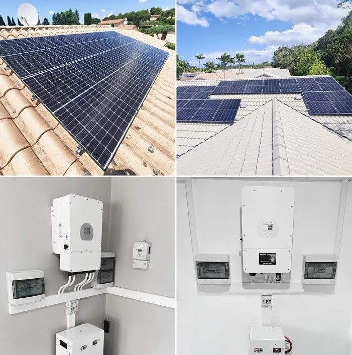 Almacenamiento Sistema de energía solar de 10000W 120v 240v Fase dividida 8KW 10KW 20KW 30KW 50KW Sistema de energía solar 10 Kw híbrido