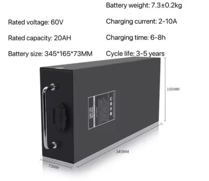 60v 20ah 30ah 35ah 40ah 50ah Baterías de iones de litio para motocicletas