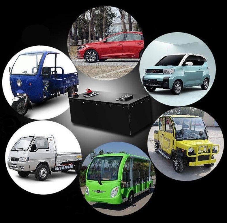 Batería de litio LiFePO4 de 48V 100Ah 3000+ Ciclo profundo con energía de respaldo BMS para automóvil eléctrico triciclo E