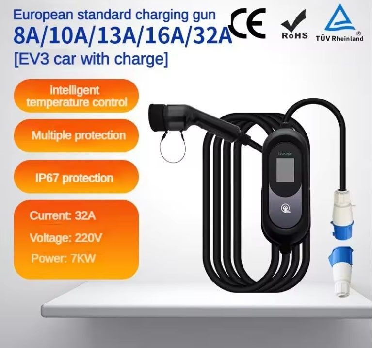 Smart Fast Weatherproof Outdoor Portable EV Car AC Carga de pilas con batería Estaciones de carga montadas en la pared
